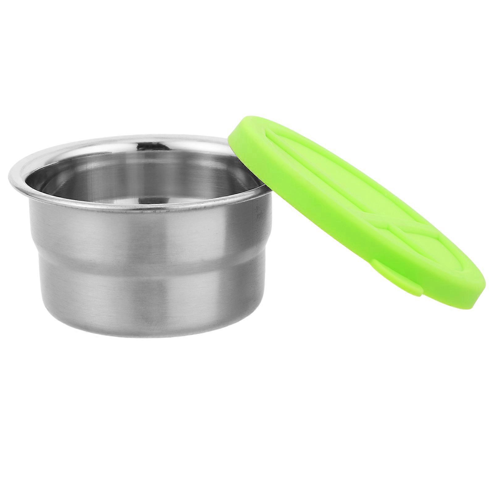 Here's a polished product description based on your input:
**Stainless Steel with Leakproof Lid – Reusable Lunch for Sauces, Snacks &