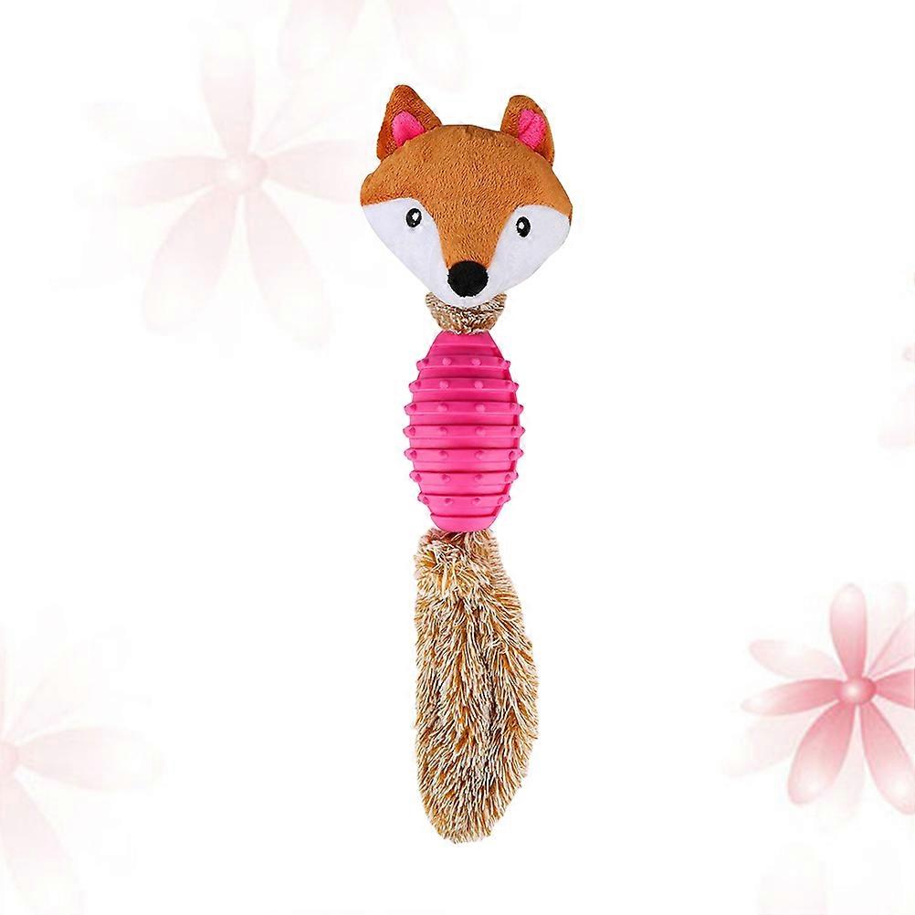 Pet Chew Toy Dog Chew Toy Interactive Durable Squeaky Plush Rosy Tug Of War Teething For Small Medium And Large Dogs 37.00X15.00X5.00Cm 1Pcs