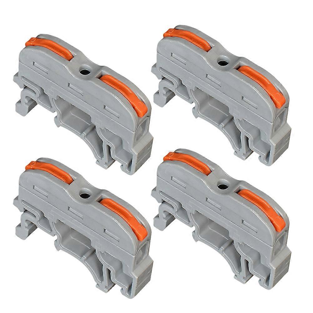 Wire Connectors Block -211 Compact Wiring Electricians Grey 4.6x0.8cm Quick Wiring Connection Terminal 10Pack