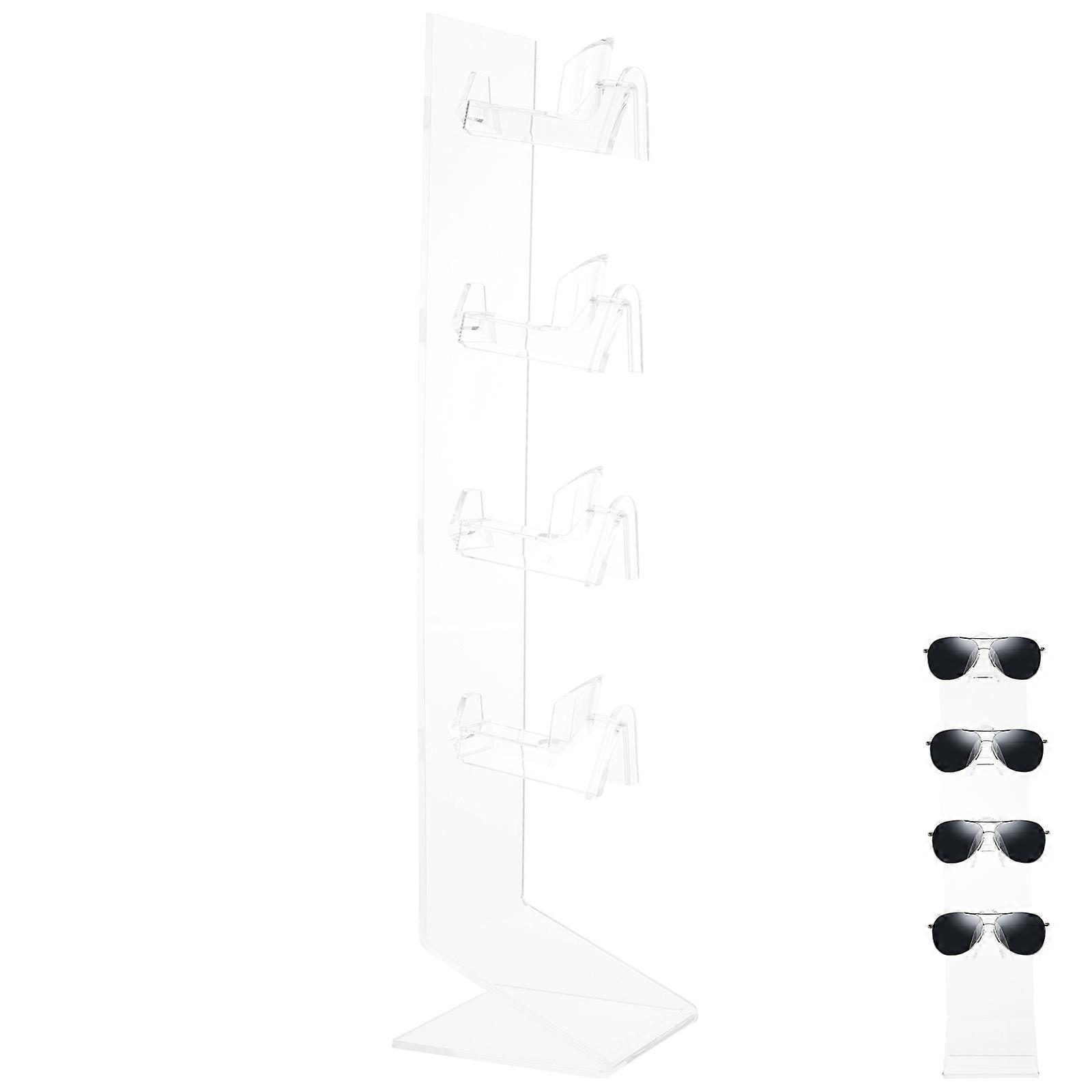 Glasses Organizer Modern Simple Style Eyewear Retail Use 32X7X7CM Acrylic Material