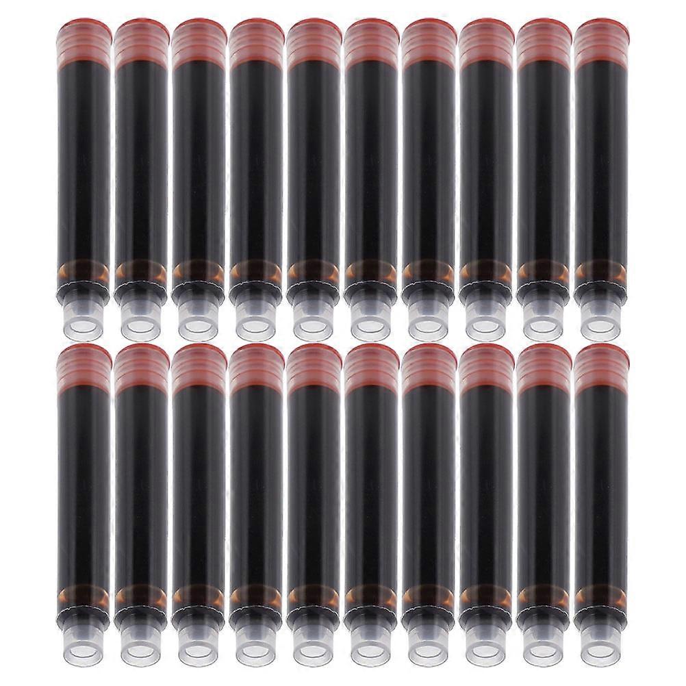 Pen Refillable Smooth Flowing Ink Plastic Material Cylindrical Shape 100Pcs