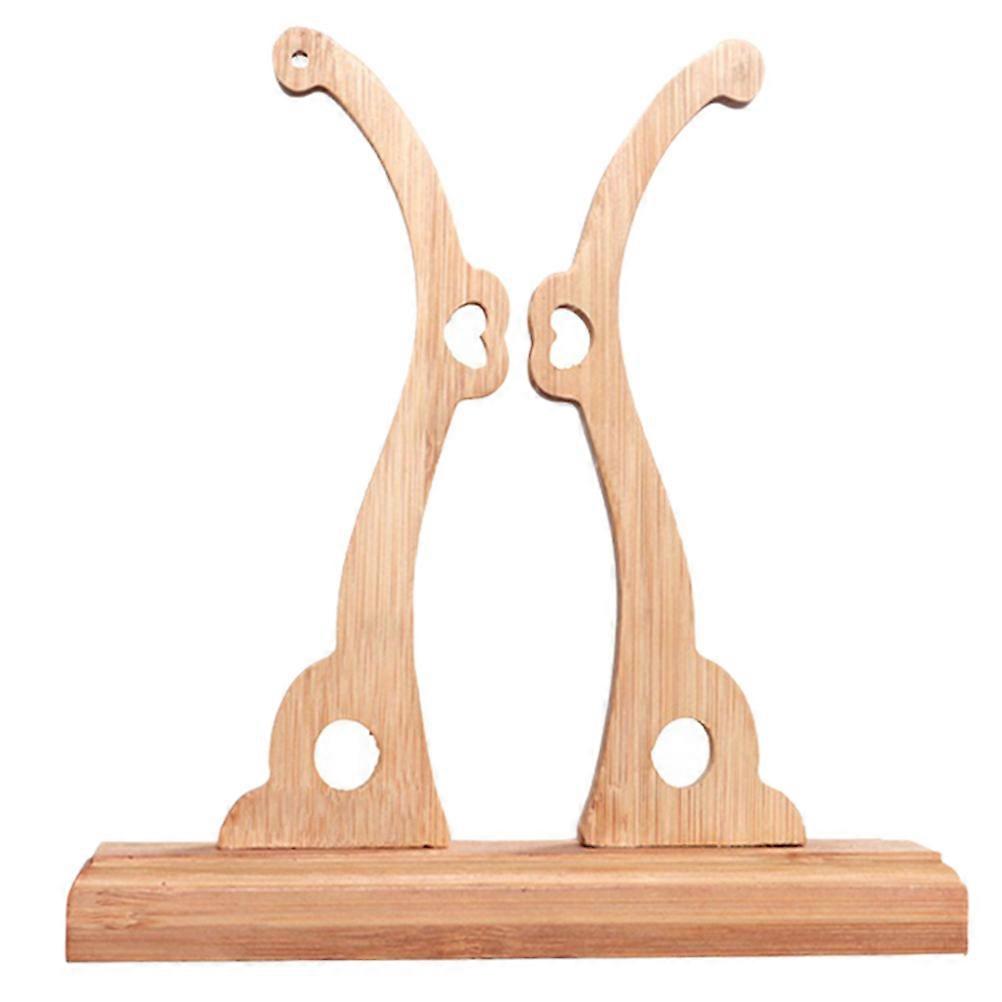 Round Fan Holder, Detachable Handheld Fan Rack Stand for Chinese Style DIY Small Easy Assembly Construction