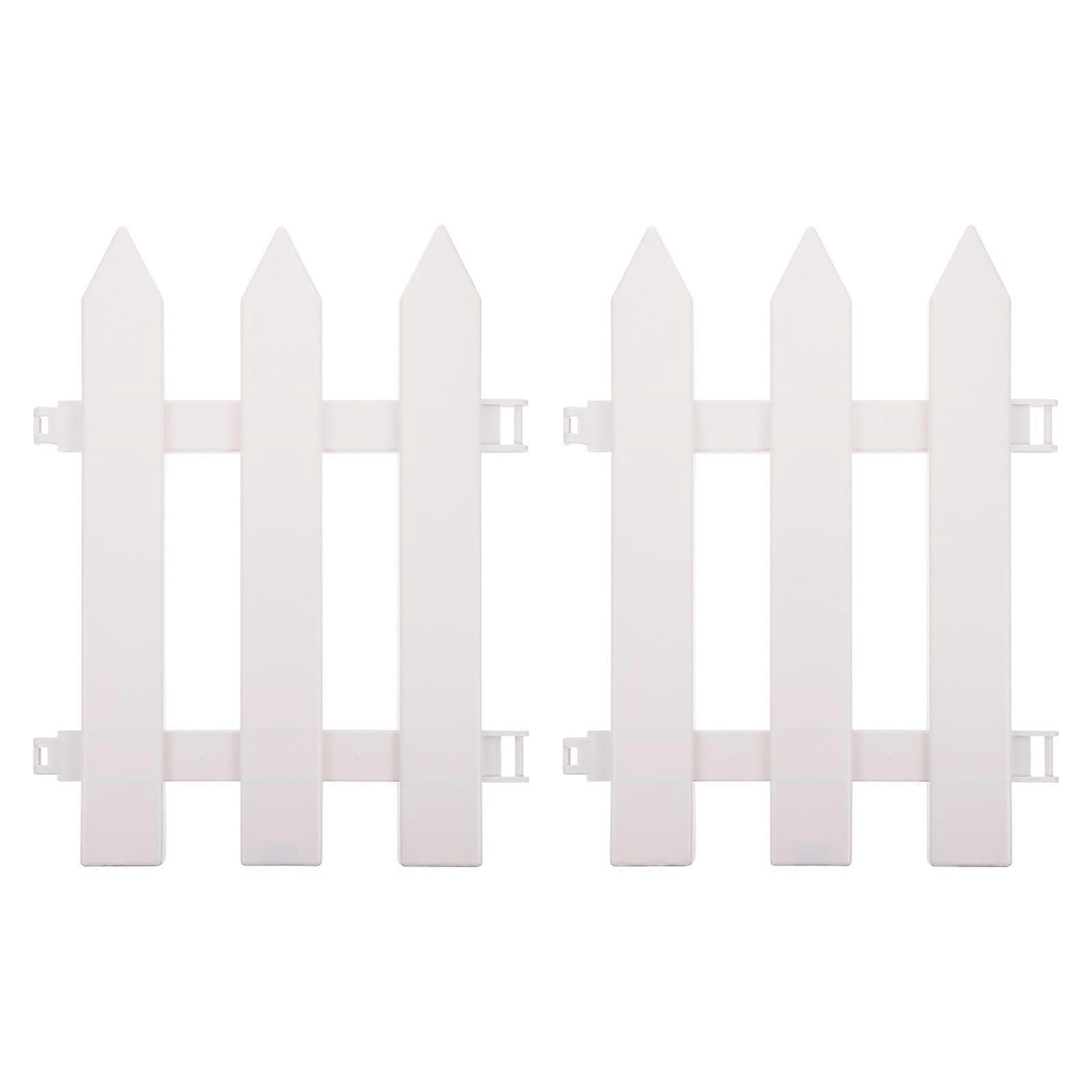 잔디 가장자리 플라스틱 화단 울타리 정원 테두리 장식용 울타리 야외용 30x40cm 2개