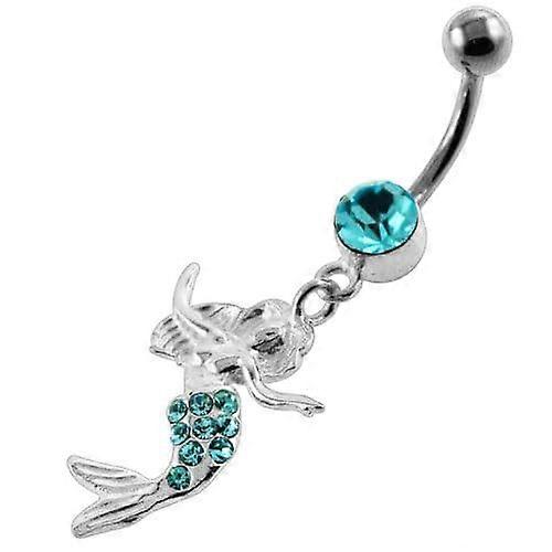 Dancing Mermaid Belly Button Ring