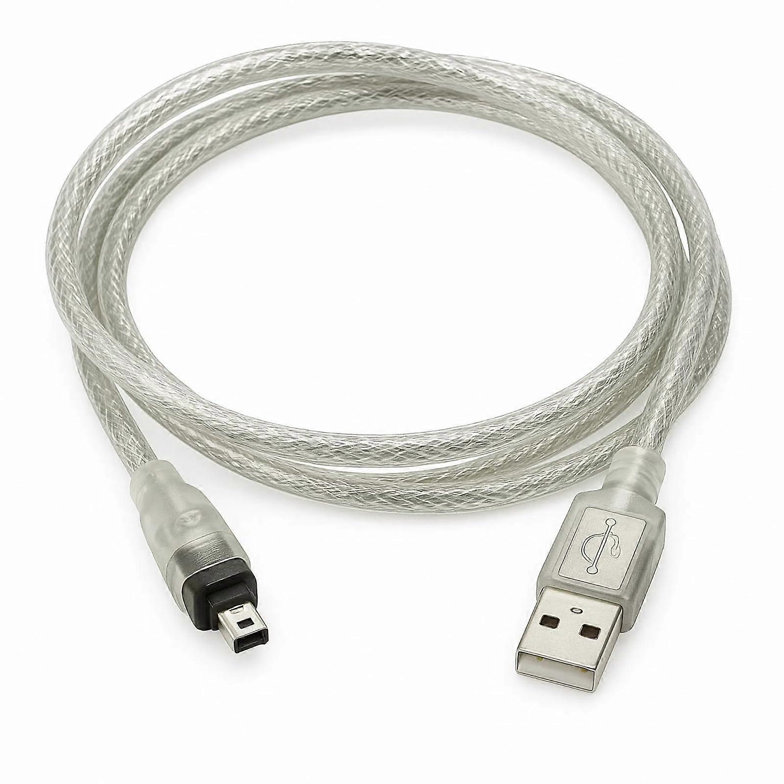 Firewire USB Adapter Cable IEEE 1394 iLink Adapter Cable 4 Pin to USB for Sony DCRTRV75E DV Camera 1.5 m Connection Cable Ref: 6480