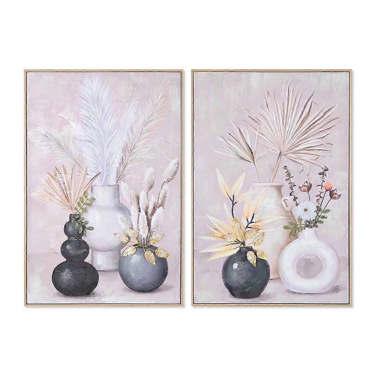 Canvas Home ESPRIT Canvas Wood MDF 62 x 4 x 92 cm