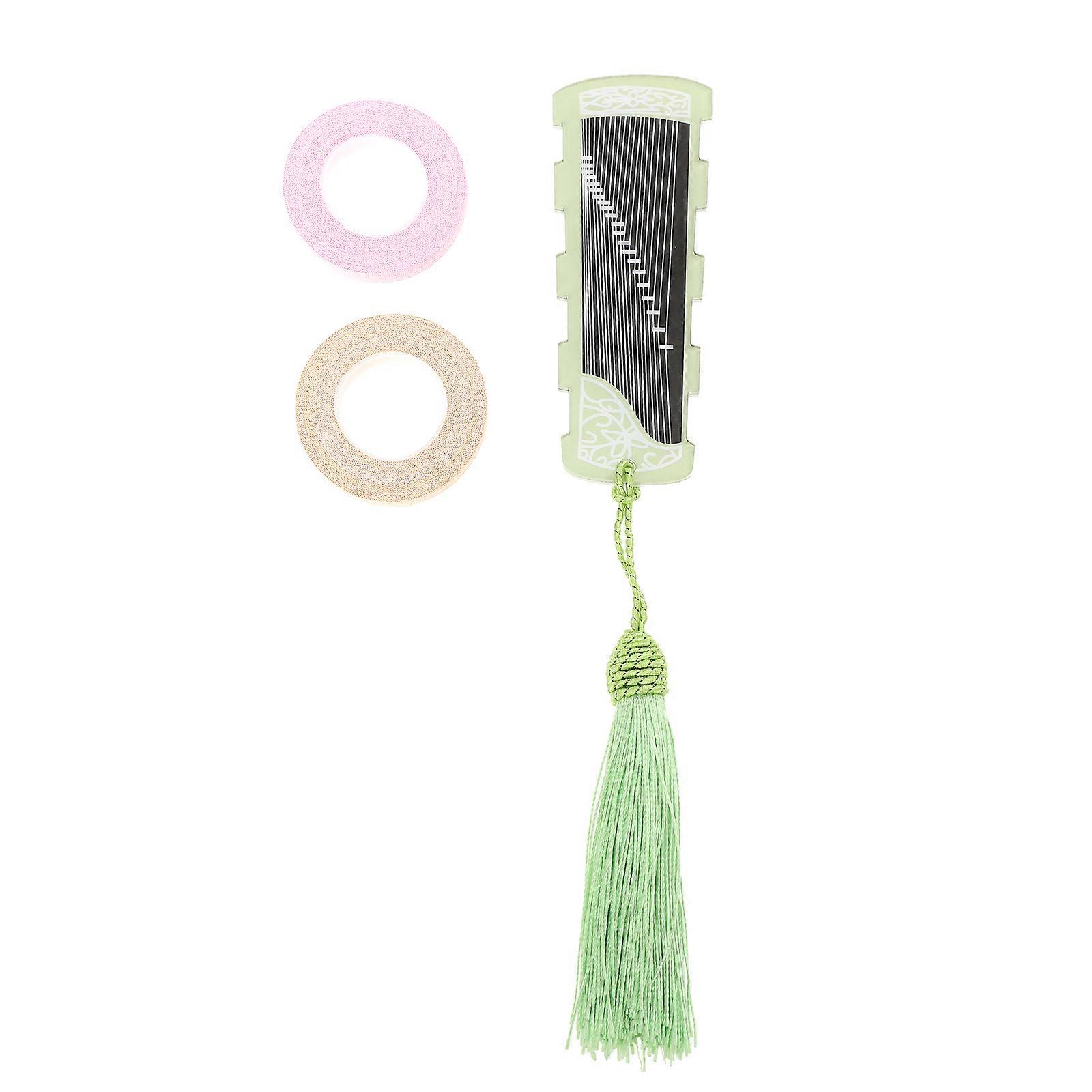 Plastic Guzheng Pick Board Storage Plate For Musical Instruments Accessories Rectangular Shape Protection From Scratches 1 Set