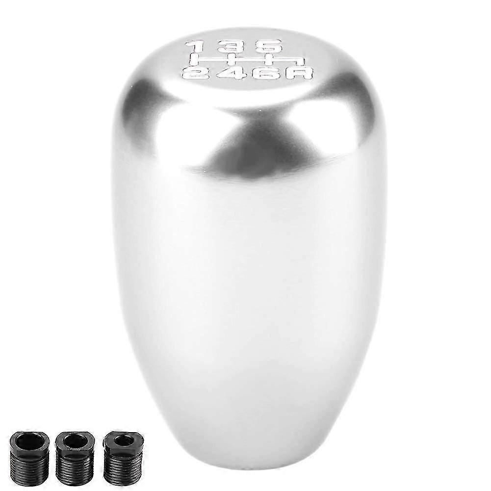 Universal Car 6 Speed Manual Gear Shift Knob (Silver)