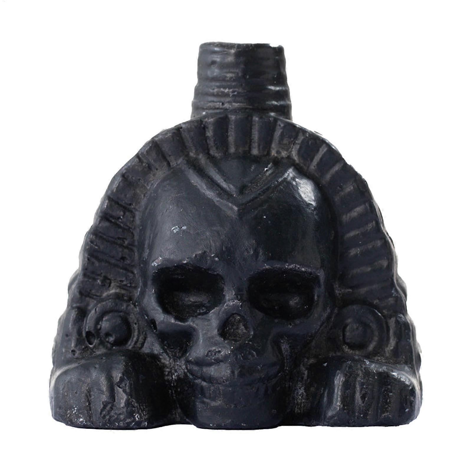 Screaming Skull Head Statue with Odd Sound – 9cm Human Skeleton Table Decor for Halloween and Christmas