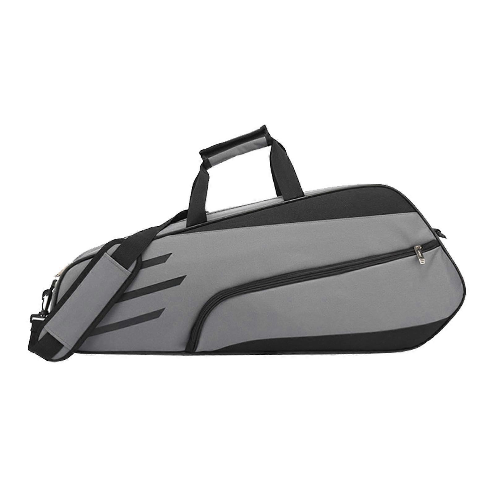 Tennis Racket Carrier Backpack for Rackets, Balls, Gray