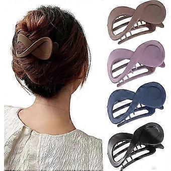4 piezas Pince Cheveux Noir Vintage, Grande Pince Cheveux Femme Epais Grosse Barrette Cheveux Femme Fille, Pince a Cheveux Femme Antidrapante Hair C-M