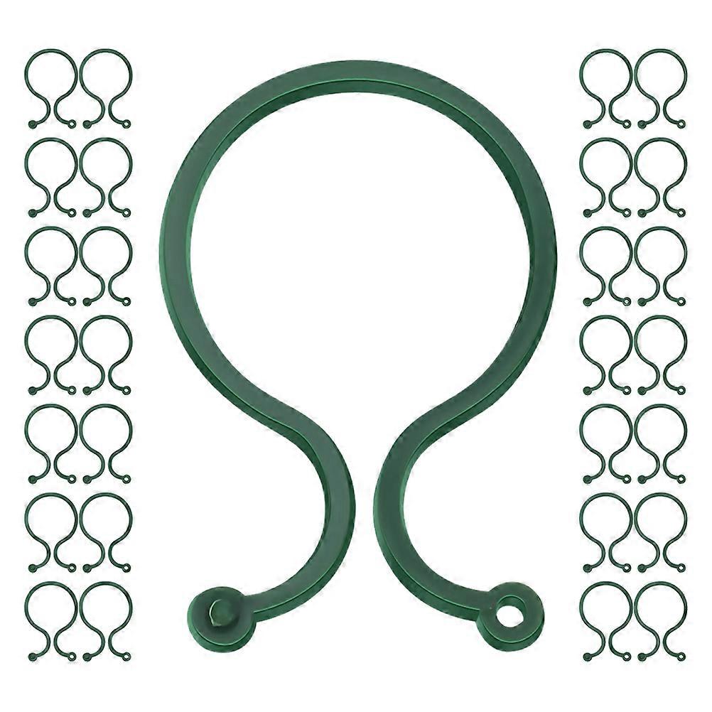 Vine Stem Clips Plastic Clips for Plant Support 100Pcs Green