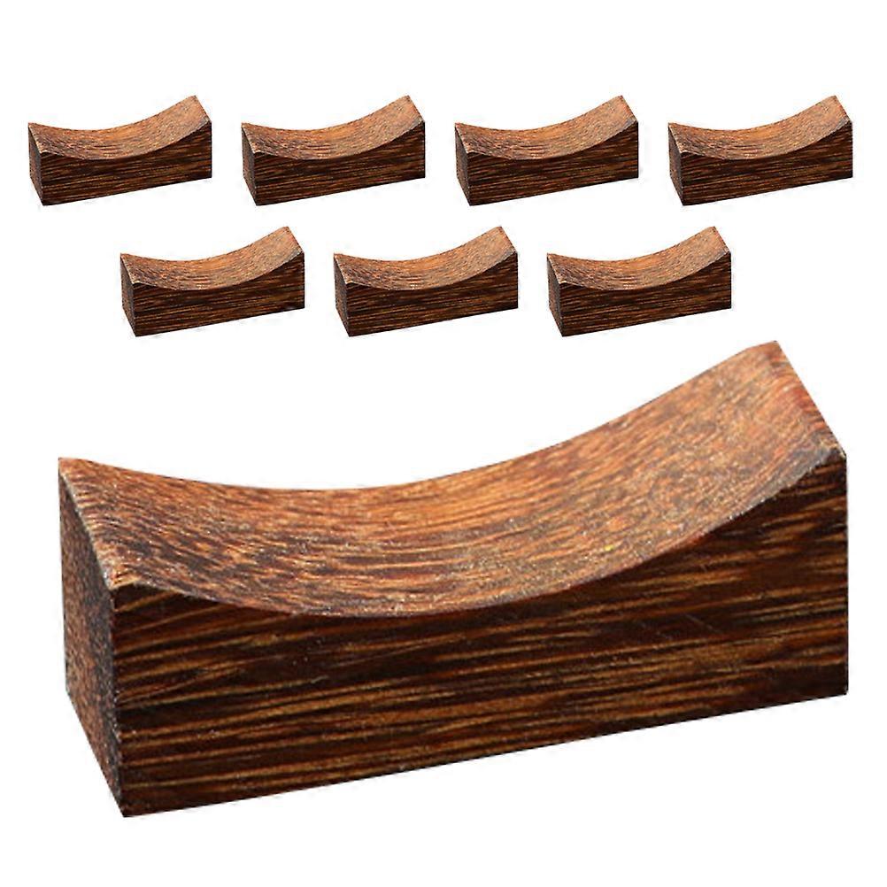 Chopstick Rest Holder Japanese Design Tableware Accessory Coffee 4.20X1.50X1.50CM Stable Placement 8Pcs