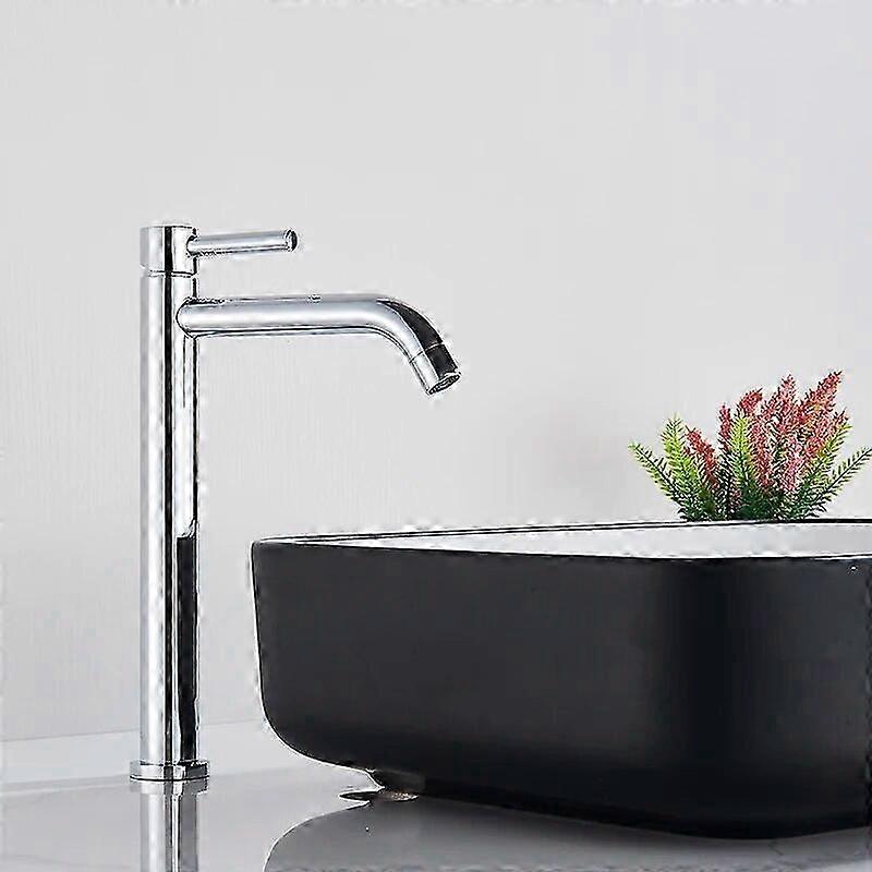 White Bathroom Basin Faucet Simple Modern Style Single-handle Hot and Cold Deck Installation Sink Faucet