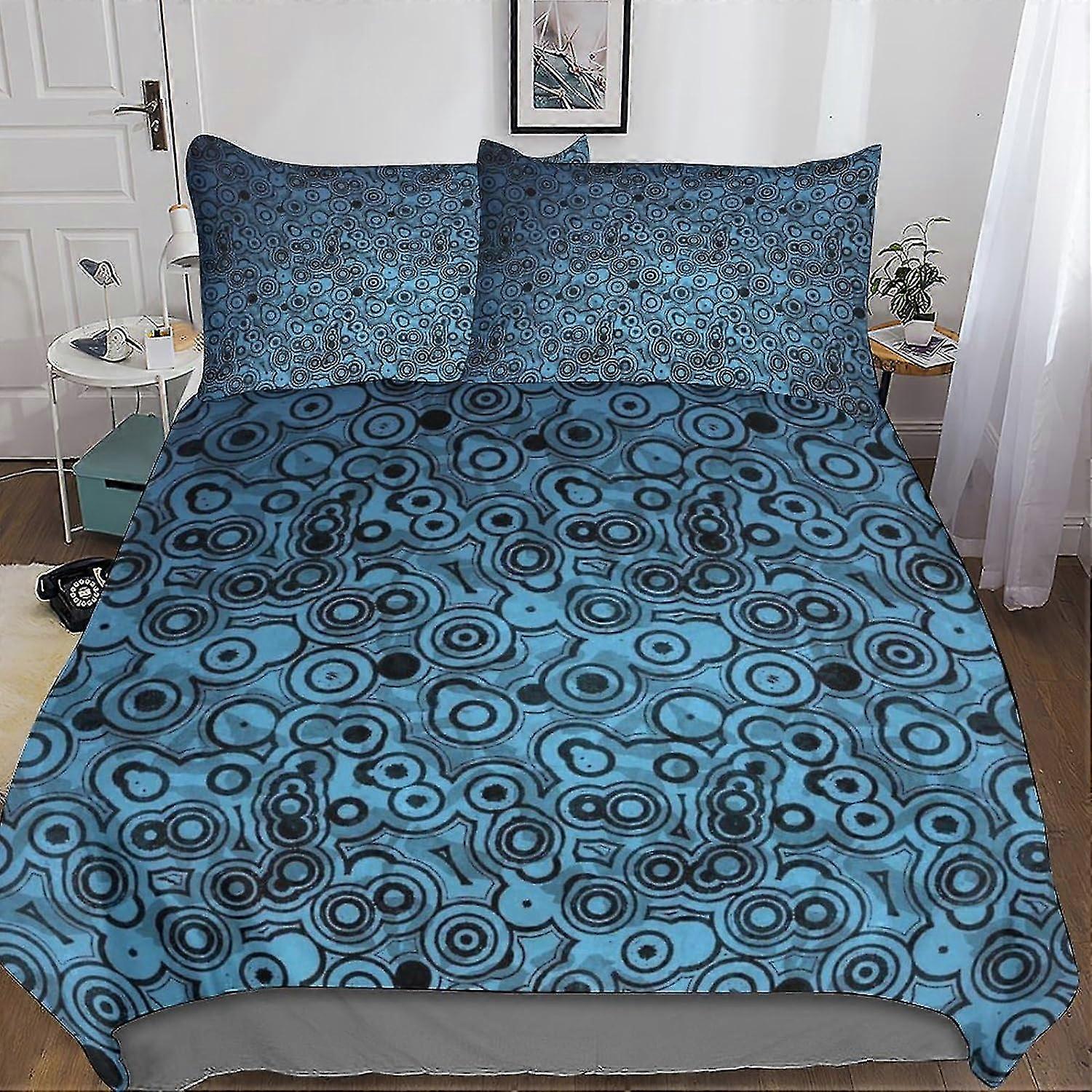 Exotic Prints Comforter Cover 3D Print Bedding Set Decorative 3 Piece Set Tartan Duvet Cover Set Bedspread Cover with Pillowcase Soft Microf