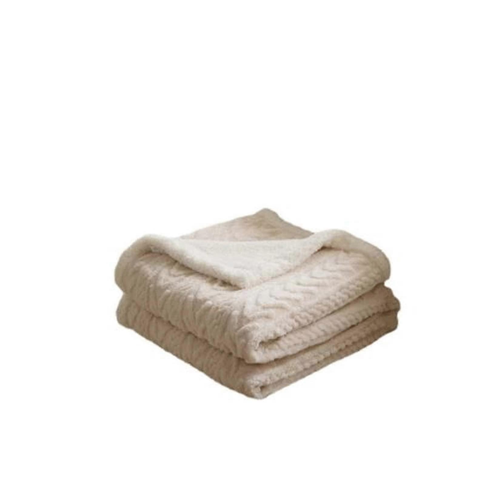 Lambsfaux wool Blanket Sofa Throws Warm Winter Blanket Ultra Soft 150x200cm