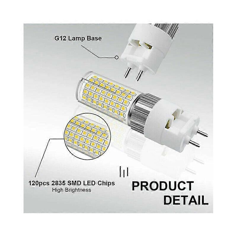 G12 led 20w 100-277V no flicker (cold white 6000K)