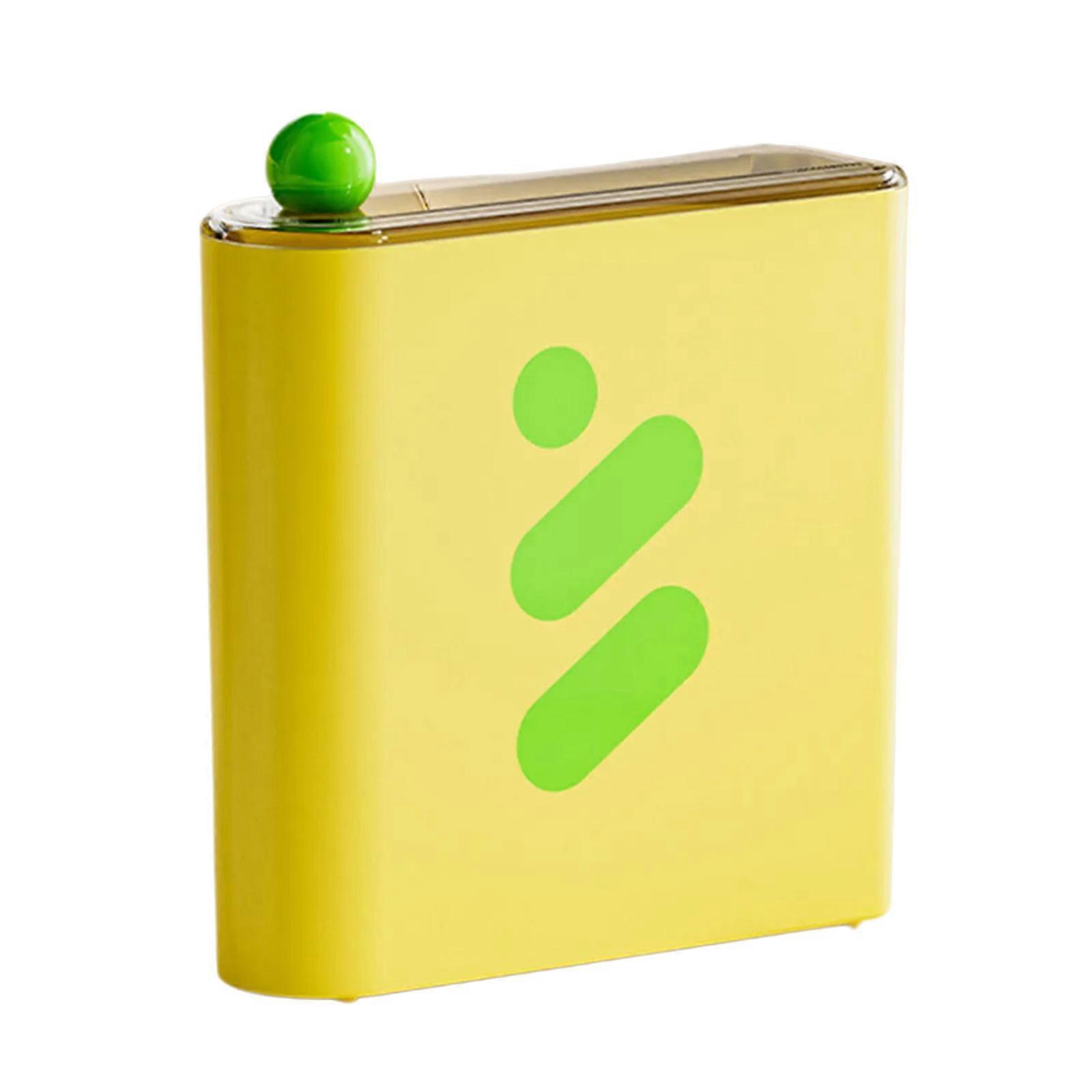Multipurpose Cosmetic Storage Container With Lid for Masks Skincare In Refrigerator Bathroom Countertop Organization Yellow