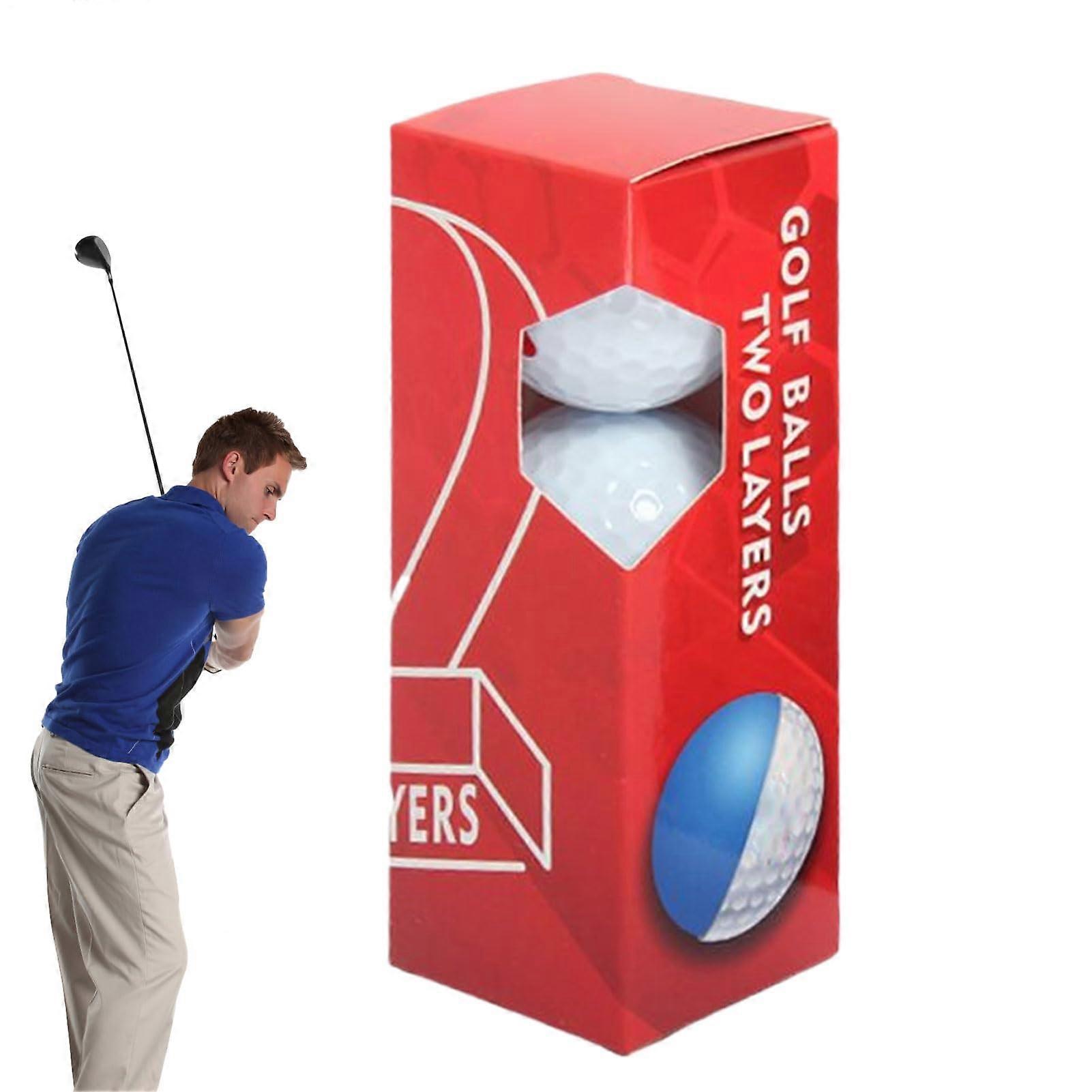 Golf Balls Set - 3-Pack Distance Golf Balls, High-Performance Control for Outdoor Play and Practice Range