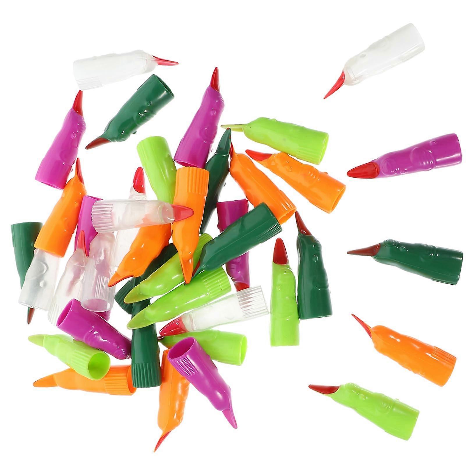 GlowintheDark Artificial Nails Pack of 40 Witch Fingers for Halloween Cosplay and Masquerade Events