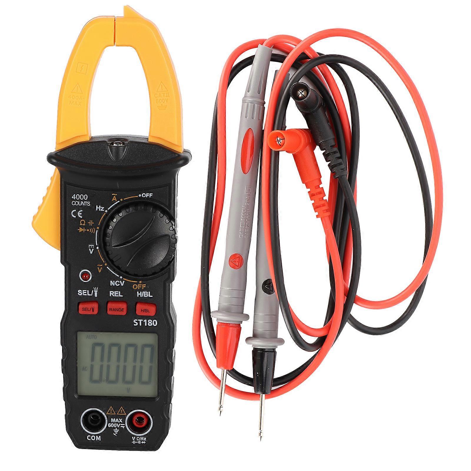 ST180 Digital Clamp Multimeter AC/DC Voltage Meter Intelligent Ammeter Voltmeter Ohmmeter