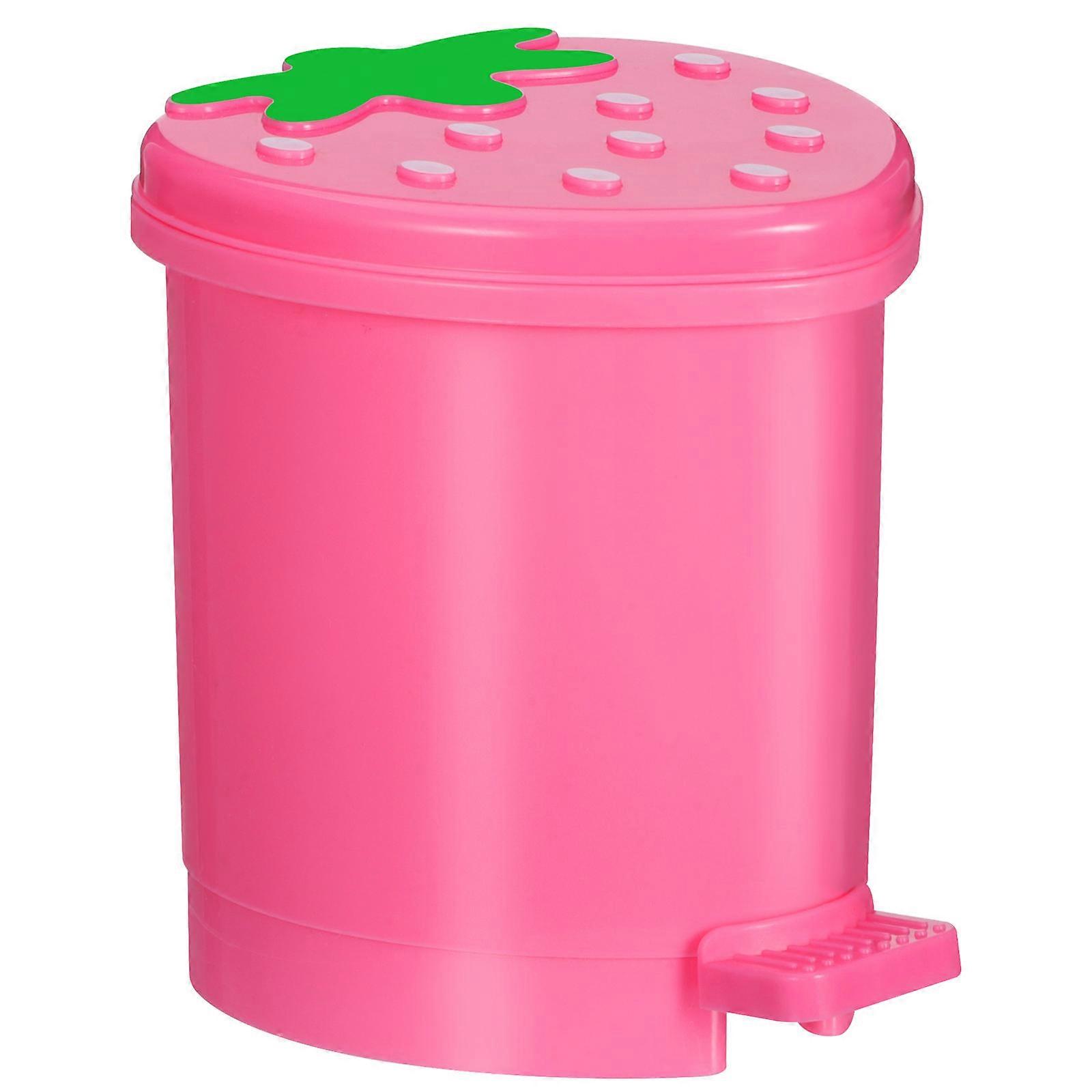 Mini Trash Can Desk Cute Tabletop Waste Bin PP Material Home Desktop 1Pcs