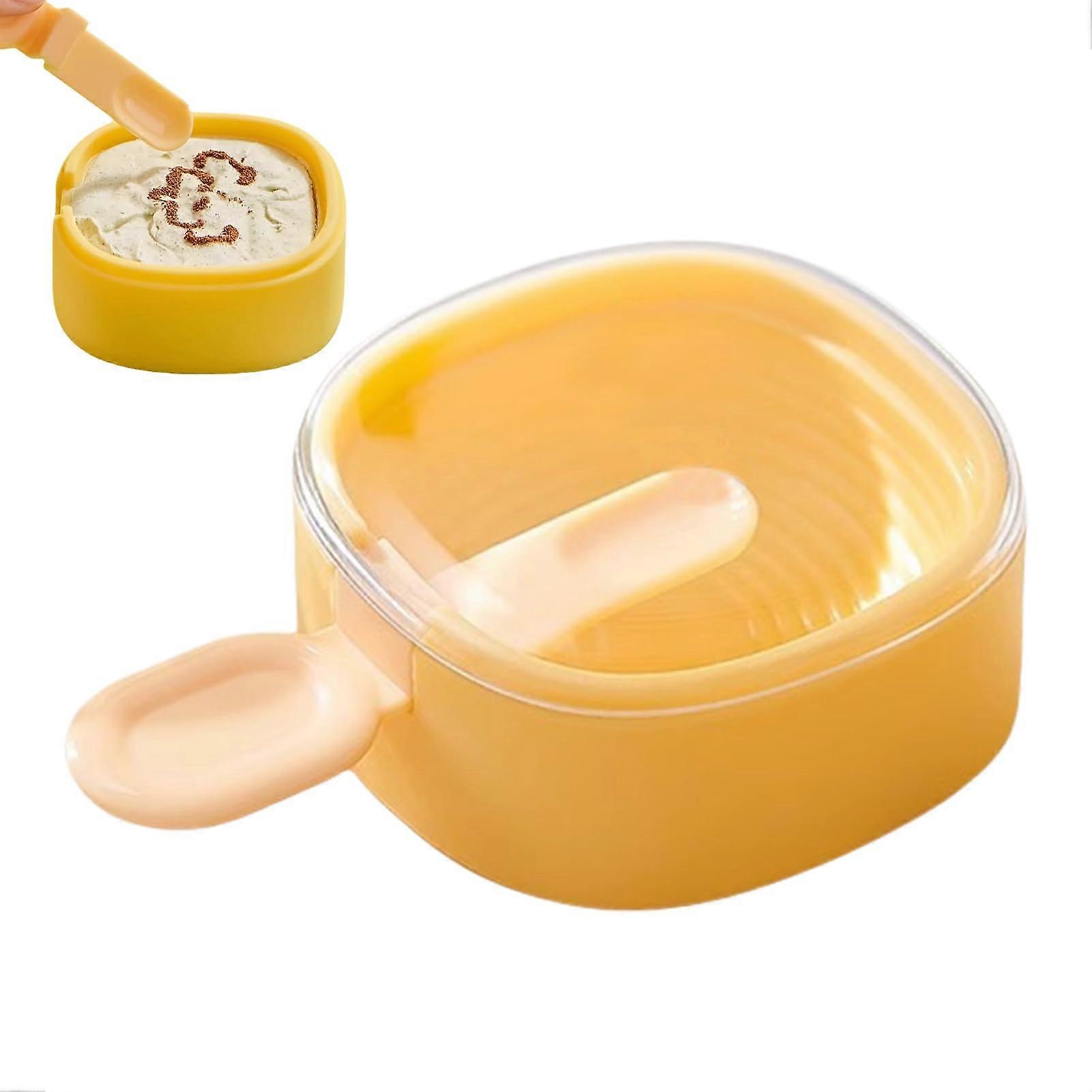 Handle Molds Stackable Food Molds Multifunctional EasyRemove Kitchen Tools for Snacks, Picnics, Kids' Birthday Parties, Texture Yellow'