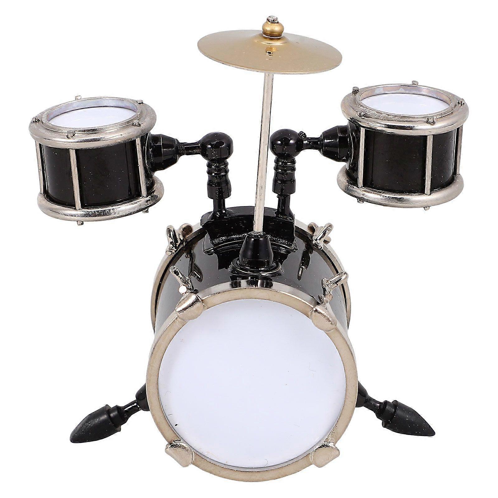 Miniature Drum Model Mini Drum Model Doll House Miniature Drum Mini Instrument Prop