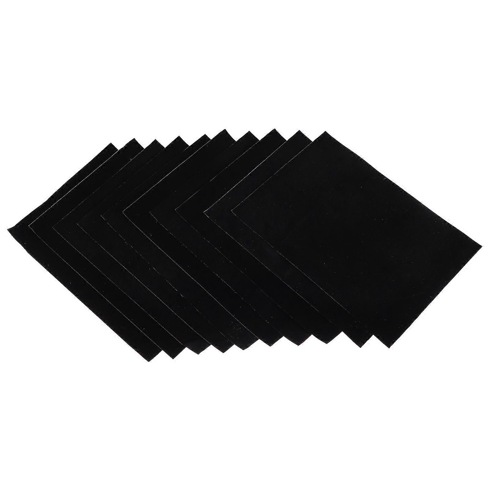 Self-Adhesive Flocking Liner Flocking Cloth Hobbyists Lining Black 30X21cm 10Set