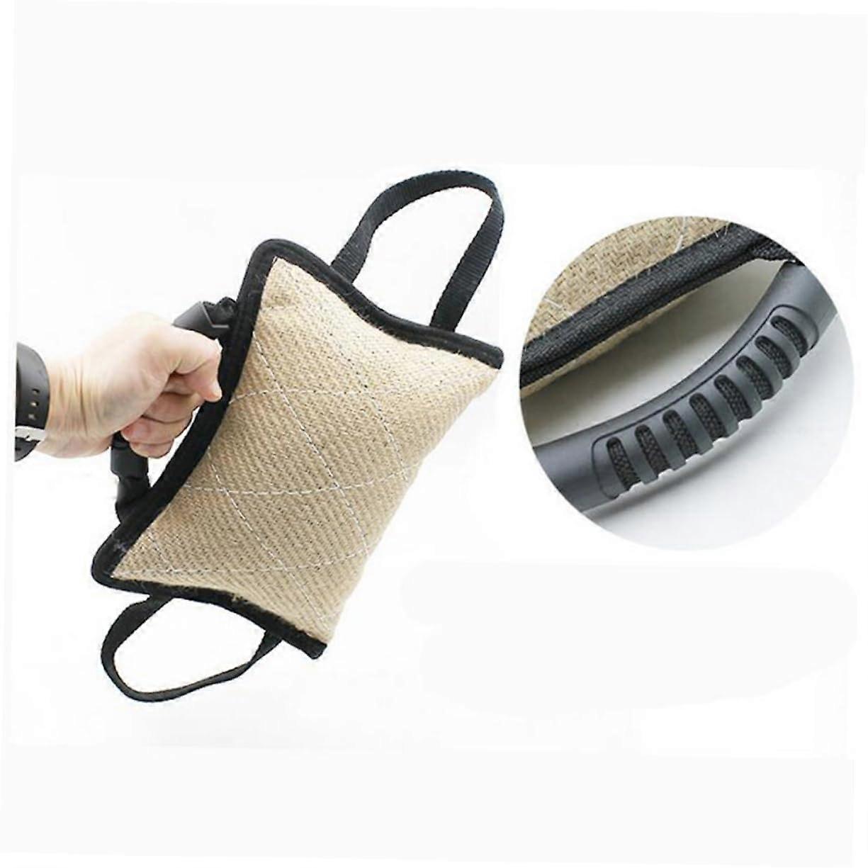 Dog Bite Training Cushion with Handles, Durable Puppy Training Equipment for Tugging, Ring Training, and Interactive Play