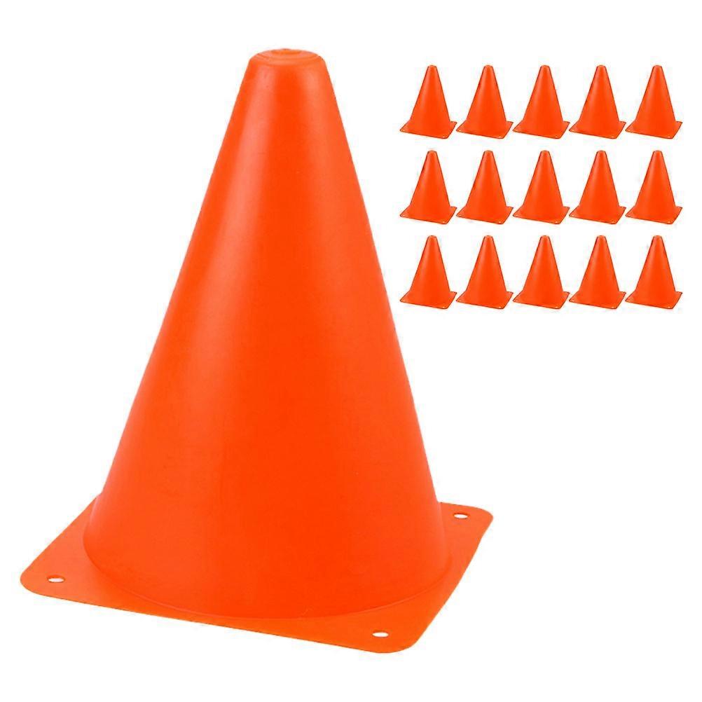 It sounds like you're describing a product listing for **stackable plastic cones or road blocks** commonly used in sports training, such as **roller