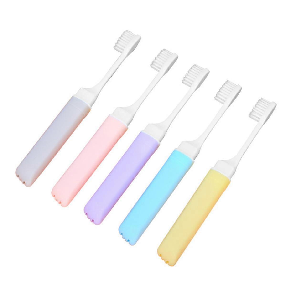 1 Set Foldable Electric Toothbrush 5 Pieces