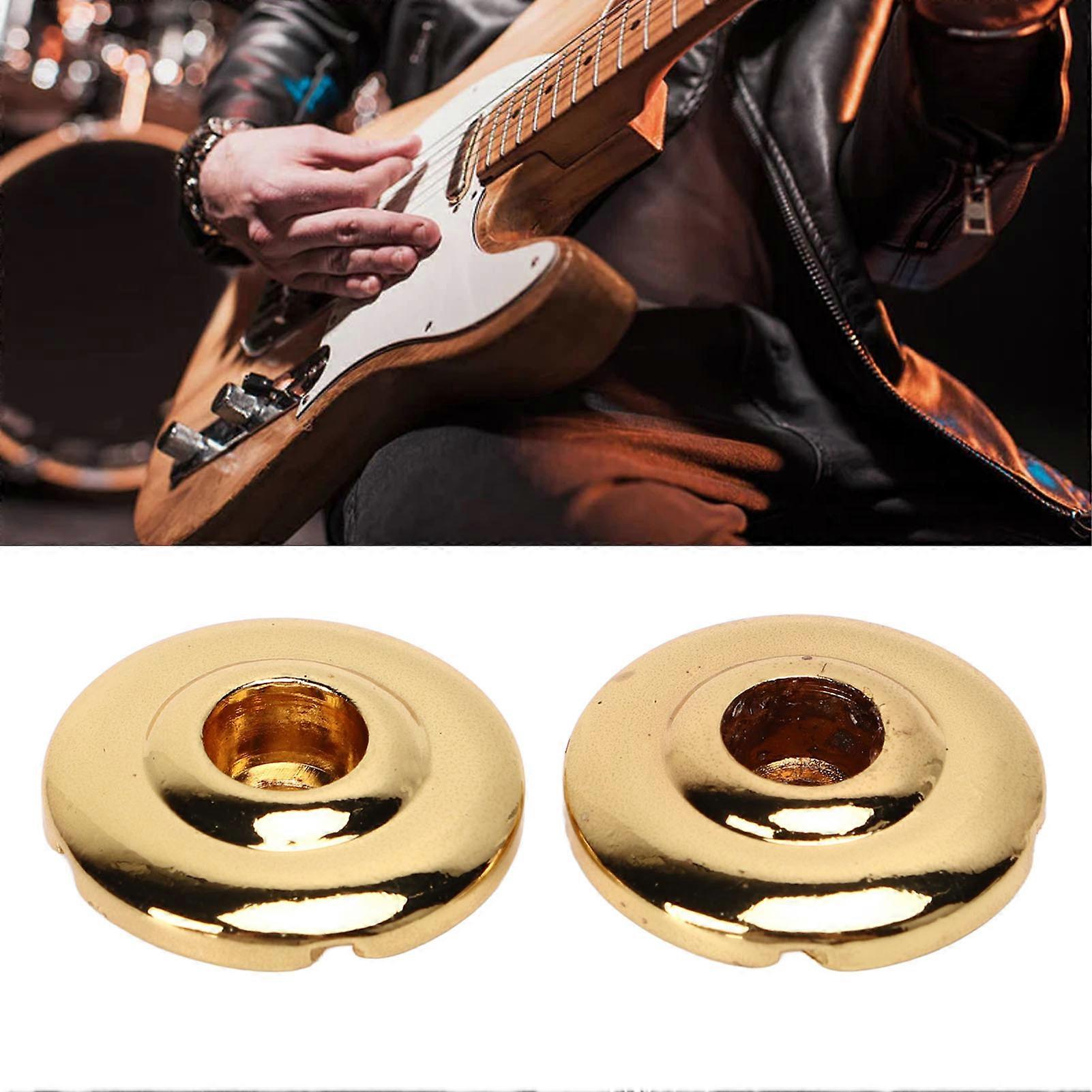 Round Electric Bass String Retainer Friction Reducing Robust Decorative Electric Bass String Tree Gold 