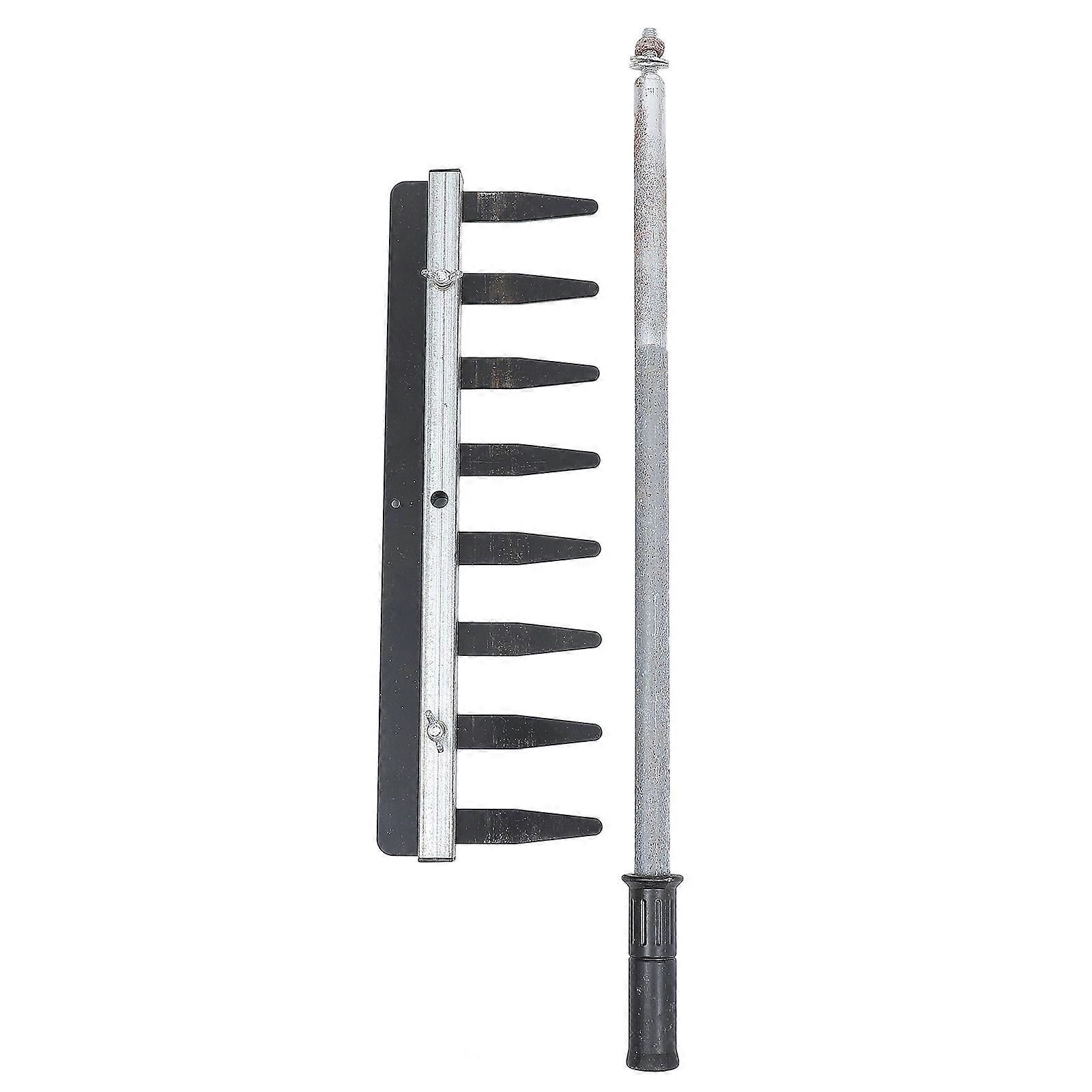 Flat Rake Garden Leveler Rake for Diy Projects Lightweight Aluminum Alloy 30.3X29CM Simple Design 1Pack