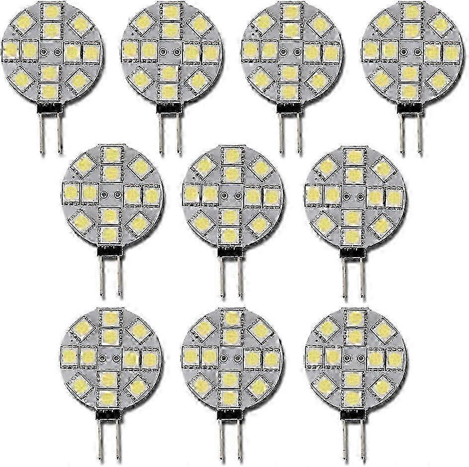 10x G4 LED Bulb DC 12V Non Dimmable White 6000K Light Bulb Replacement 20W Halogen Lamp Edition