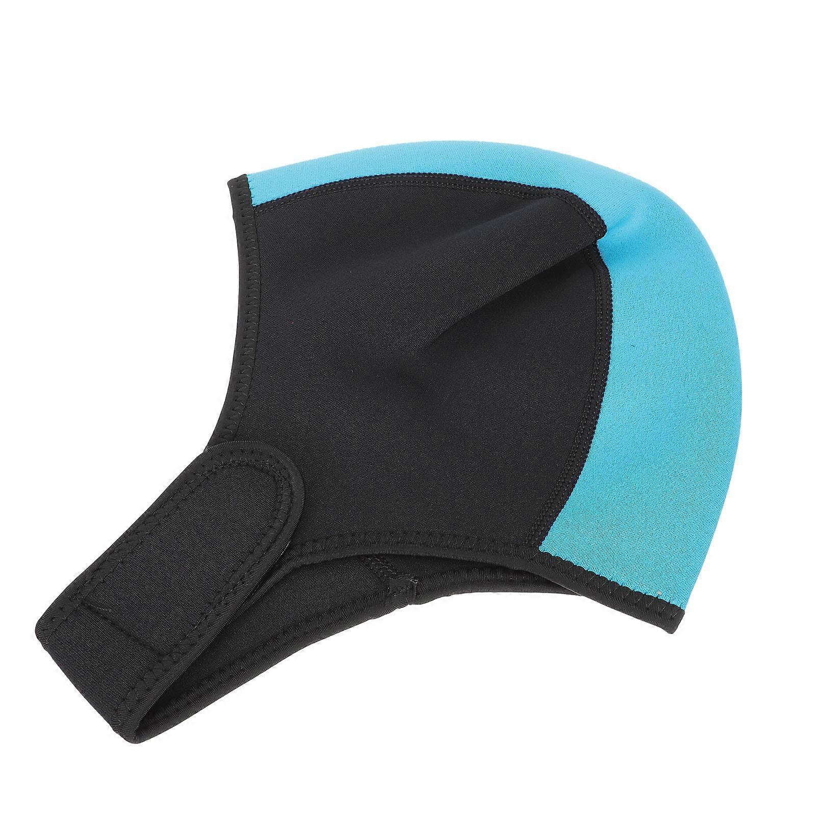 Warm Keeping Bathing Hat Rubber Swimming Hat Indoor Swimming Protect Hair 30x26cm Neoprene 1Pack