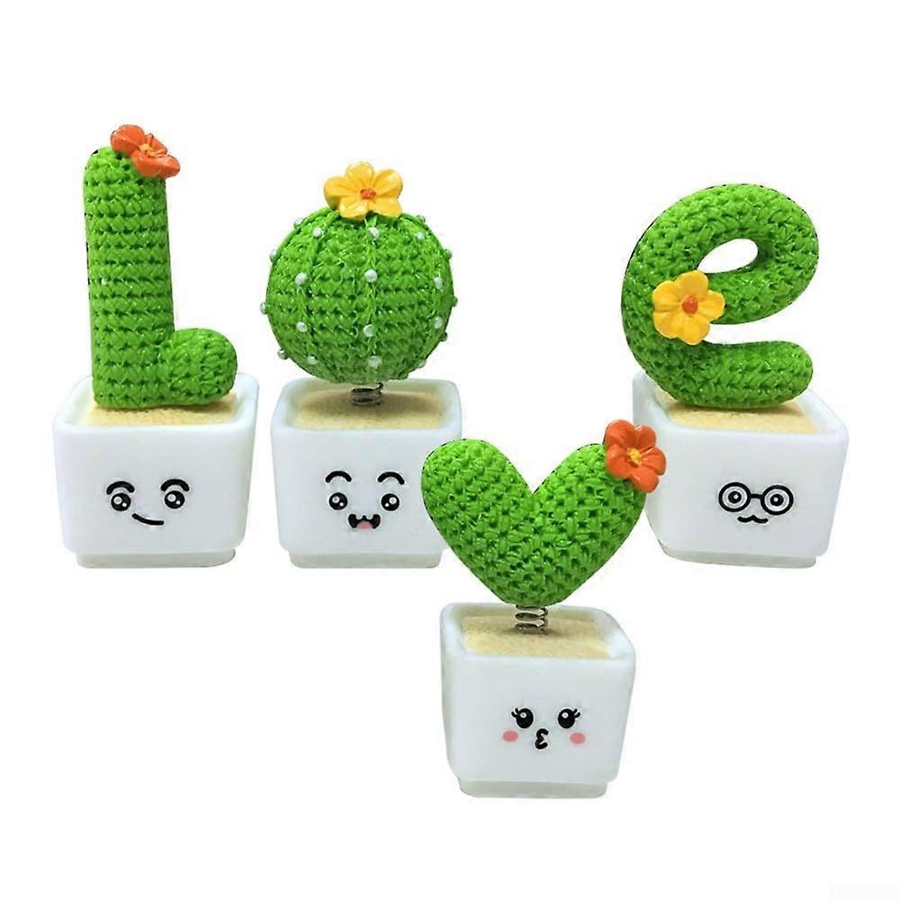 Resin pot molds, small artificial succulents, temporary car parking card, dashboard, computer desk, office, living room, children's room (A)