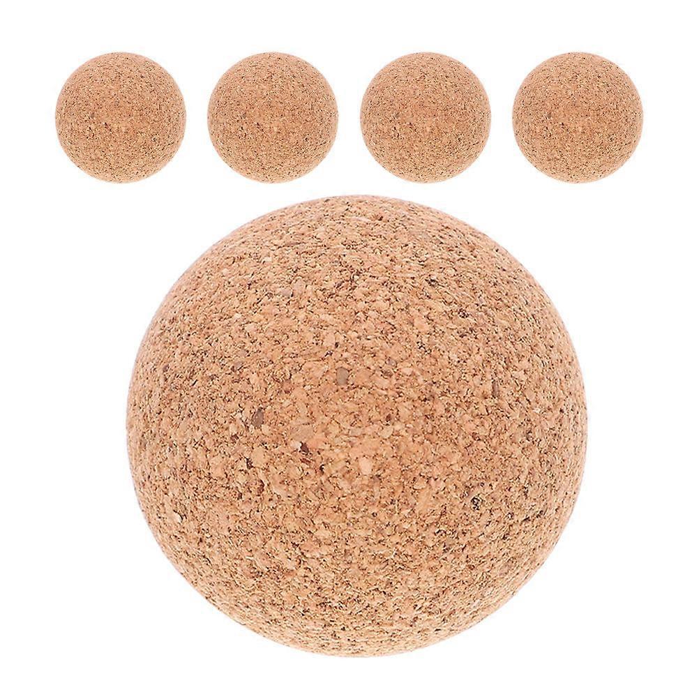 5pcs Wooden Foosball Balls for Tabletop Games – Smooth Surface Replacement Cork Balls for Enhanced Play Experience