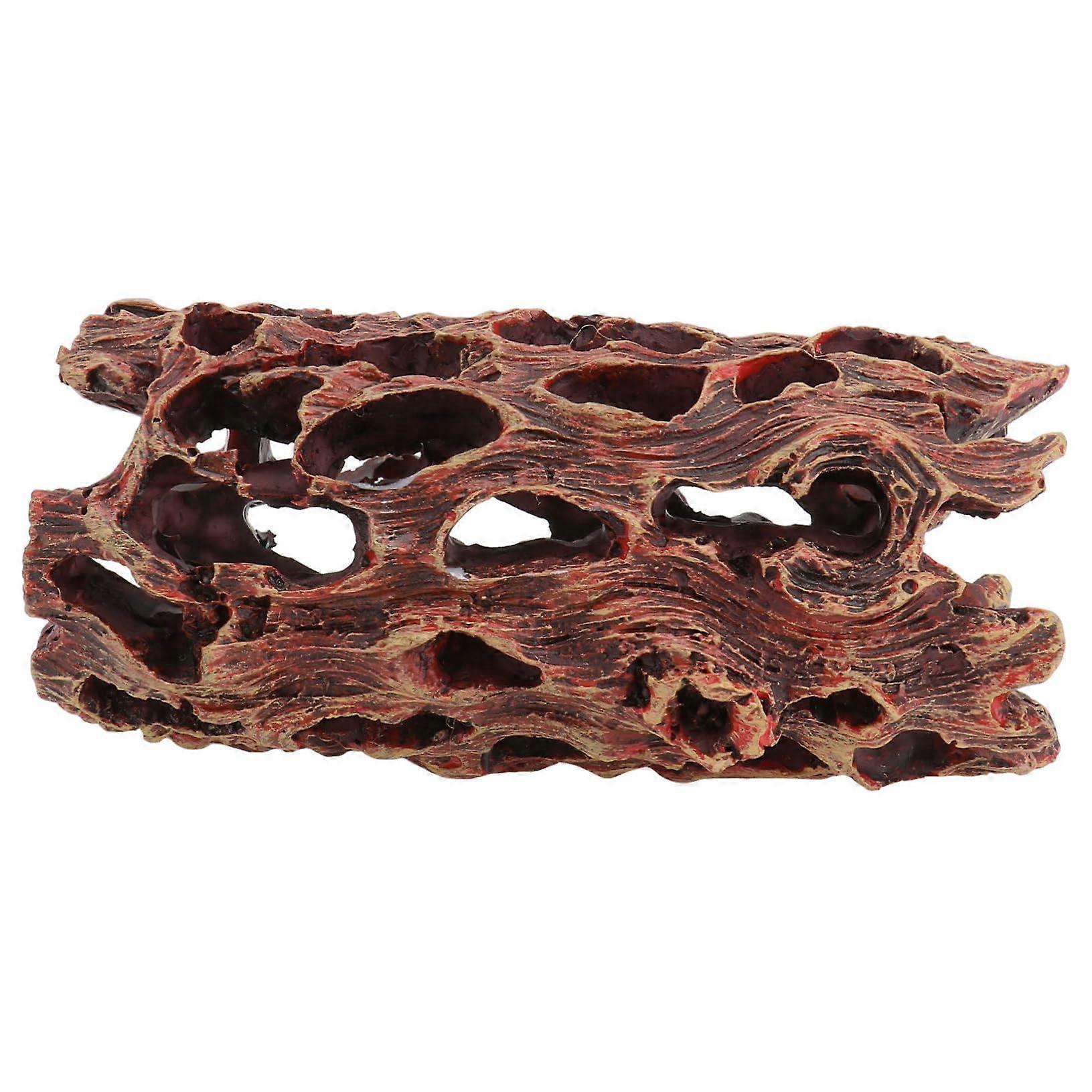 Aquarium Cave, Synthetic Resin Tree Hollow, Reptile And Shrimp Hideout, No Warping, Decorative Ornament