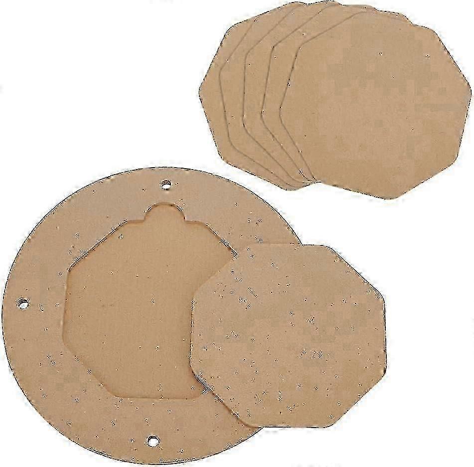 Inner Bat For Pottery Wheel 12 Round Portable Clay Wedging Board With 6pcs 7.8" Hexagon Pads Round Sz