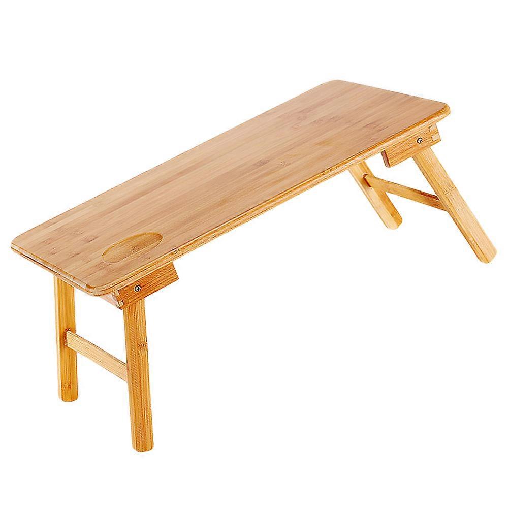 Portable Laptop Bed Table Creative Sofa Use Bamboo Material 50x30x22cm 1Pack