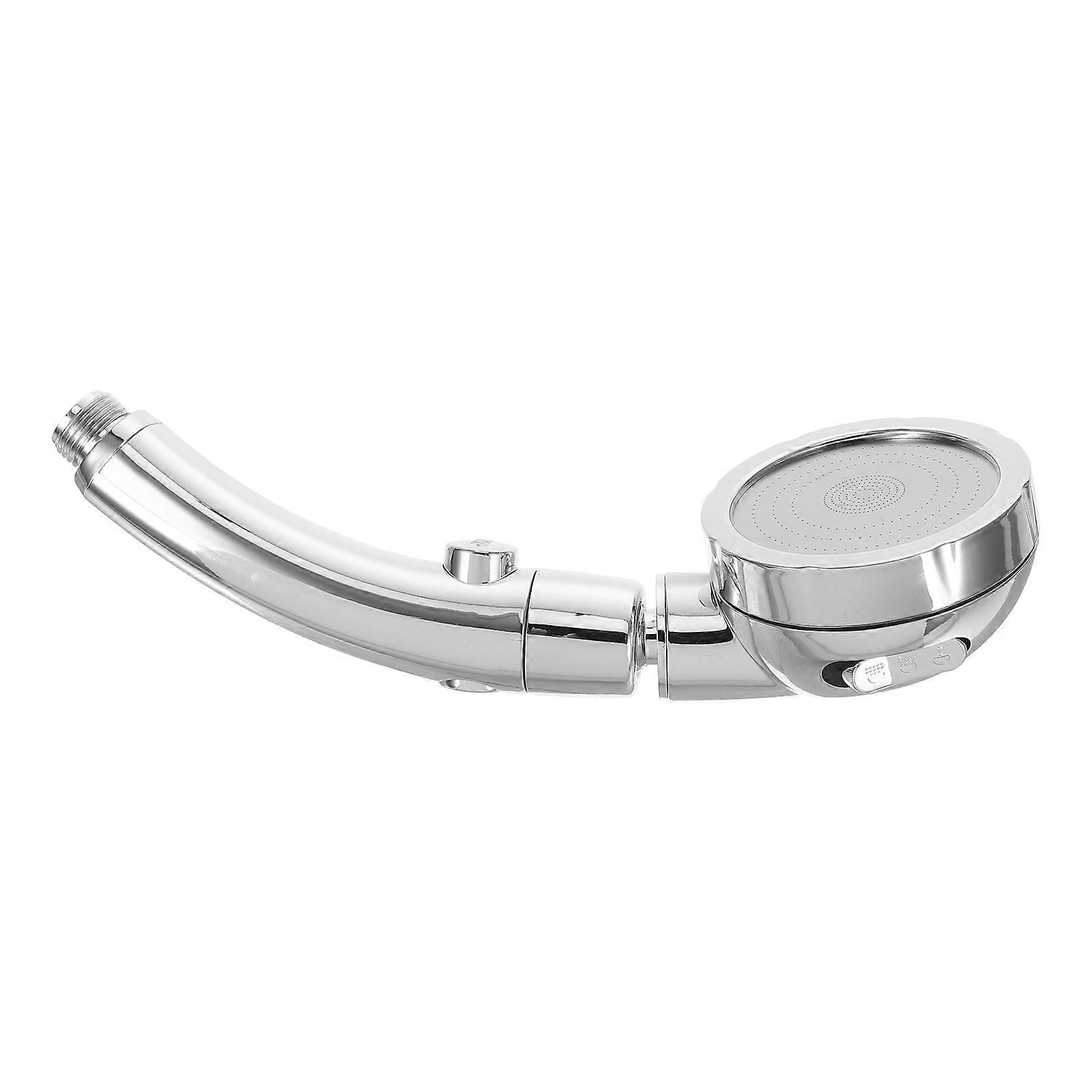Handheld Showerhead Silver with 3-Mode Flexibility and Water-Saving Boost for Shower Use