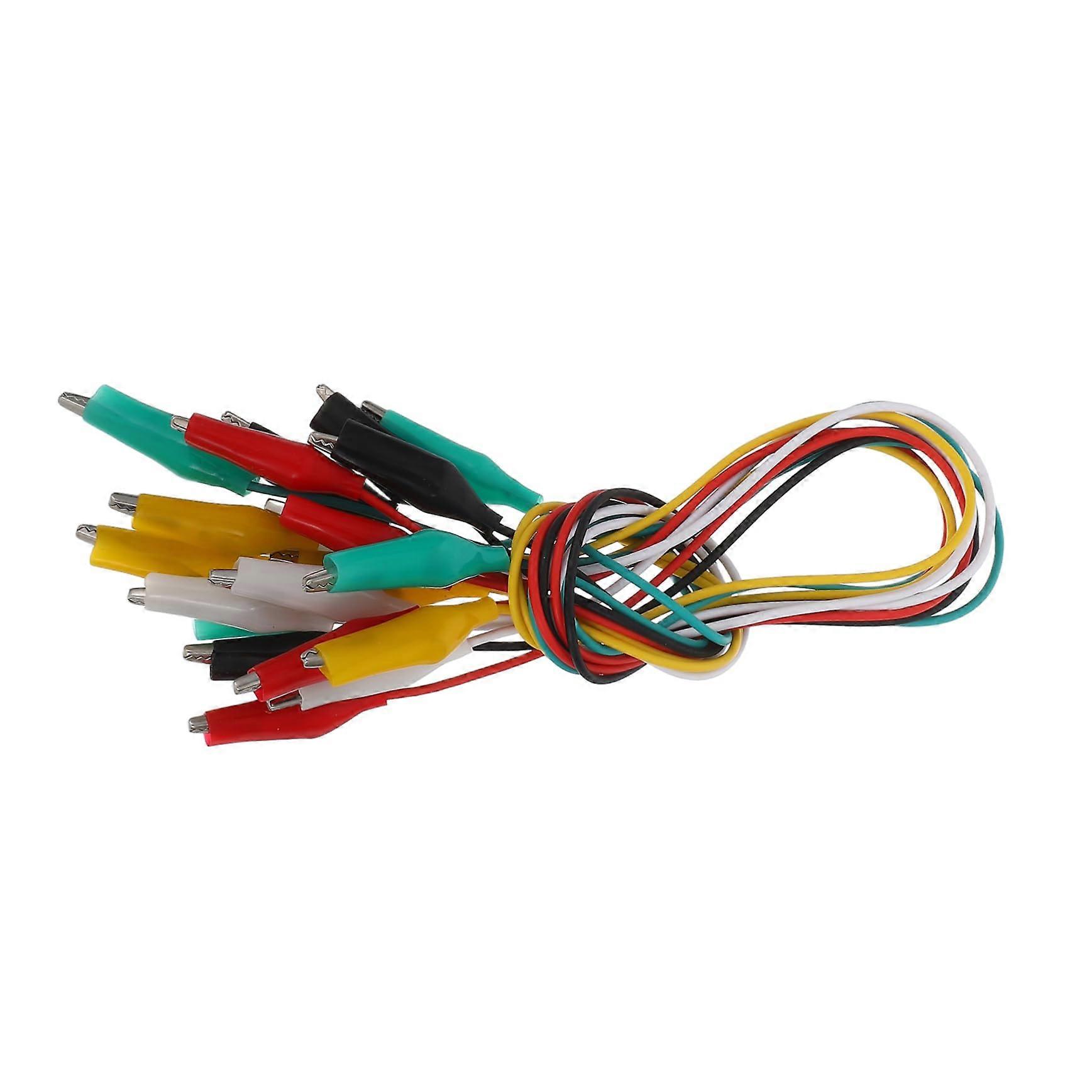 Electrical Test Clamp Clips 10 Pieces Copper Wire Clamps Metal Cable Clamp Electrical Testing Tool