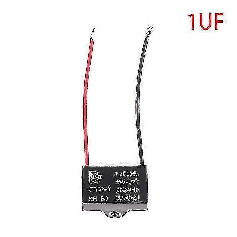 Cbb61 450v 1uf ~ 12uf terminal loftsventilator motor kører rektangel start kondensator-god