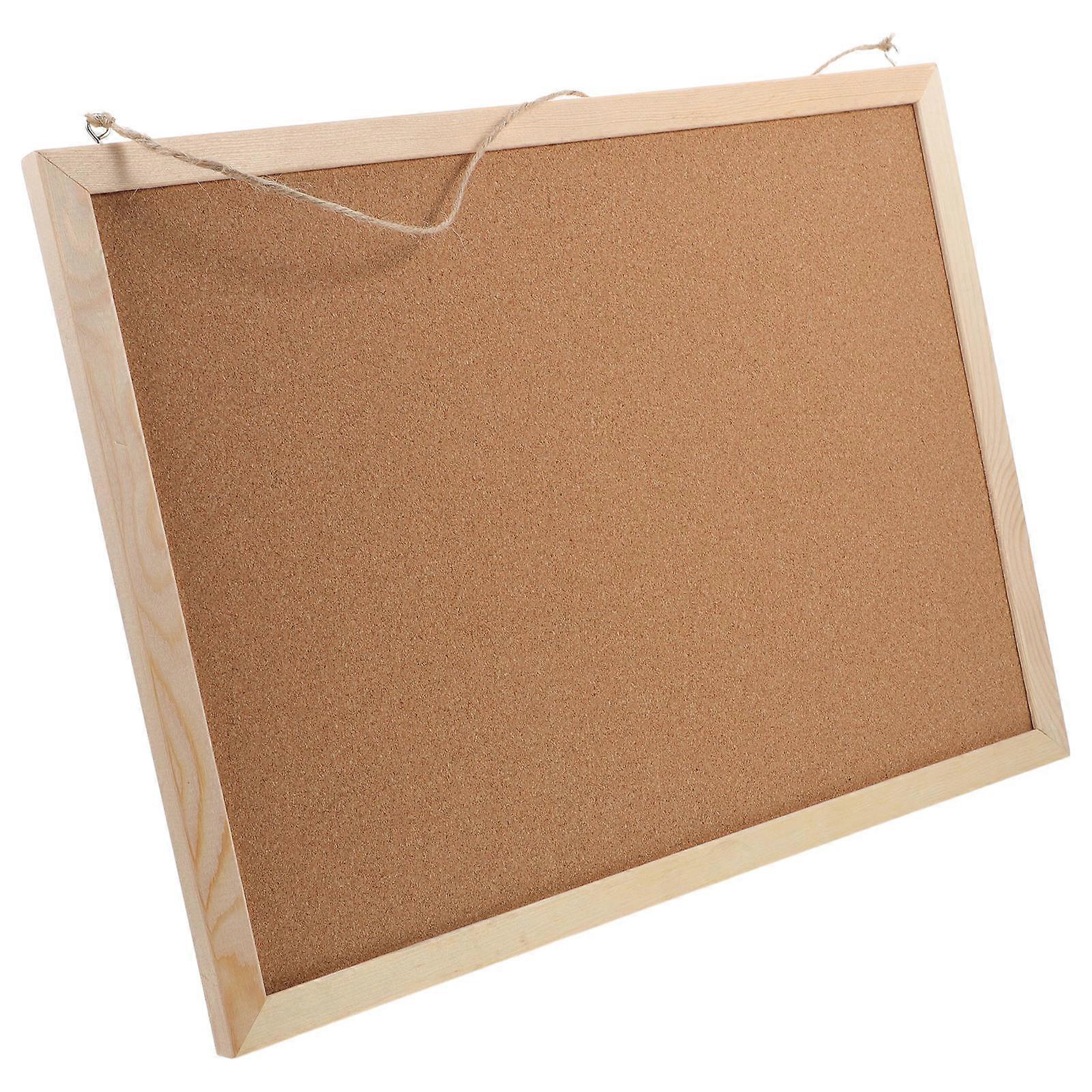 Photo Cork Board Wall-Mountable Photo Display Home Decoration Dual-Sided Display Rectangular 1Set