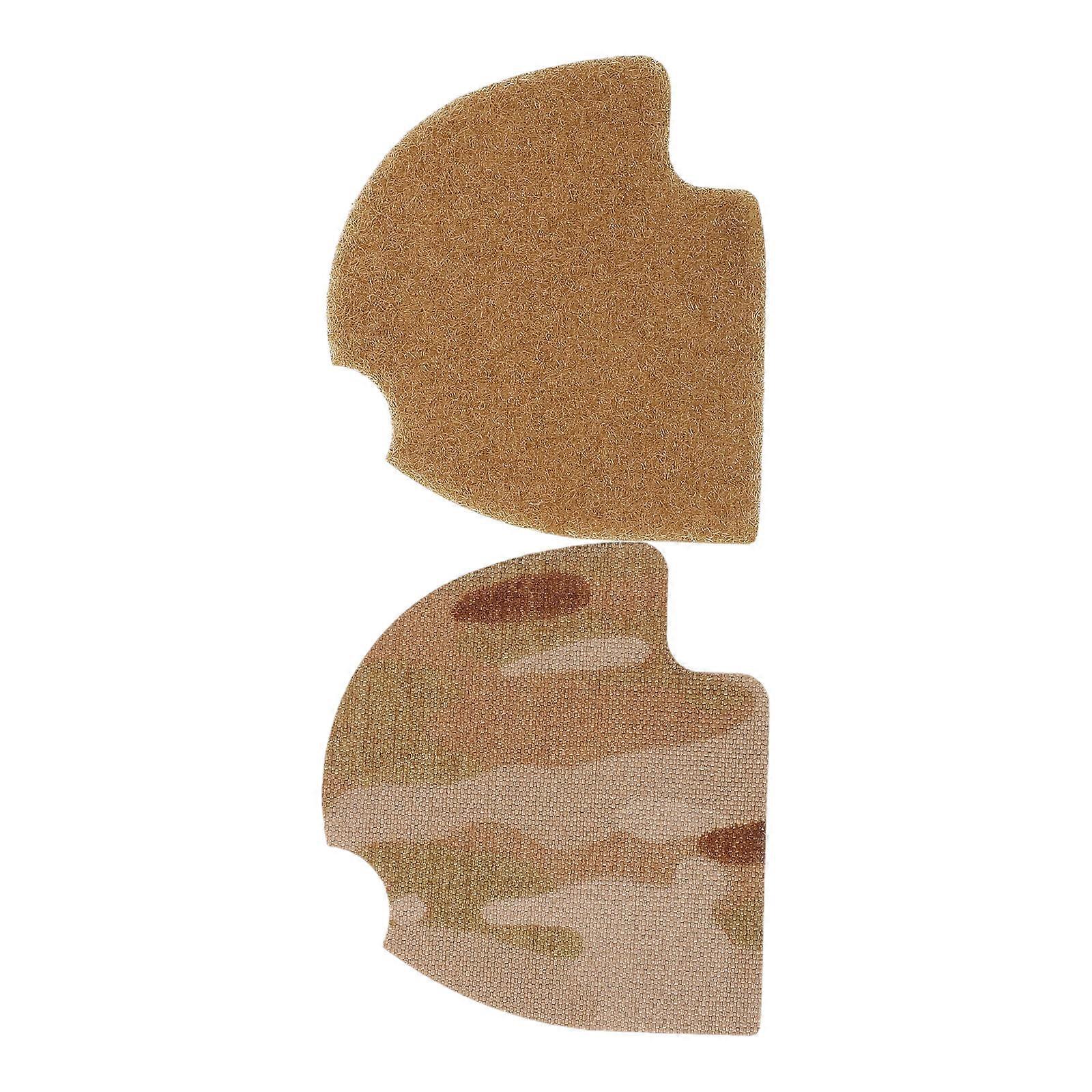 Cordura Fabric Headphone Sticker Khaki Secure Fit For Hunting And Training 1 Pair