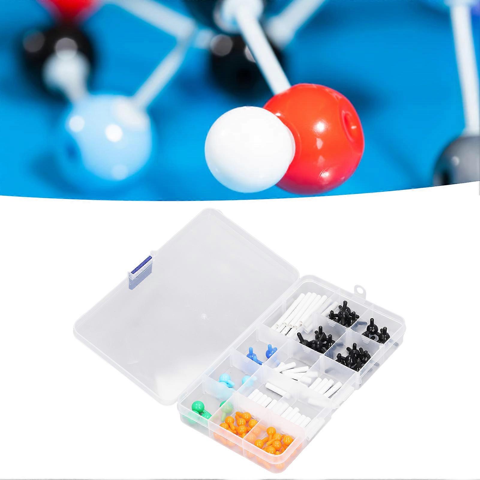Chemistry Molecular Model Kit Vibrant Color 3D Educational Micro Molecular Structures Model for Student Teacher Learning 