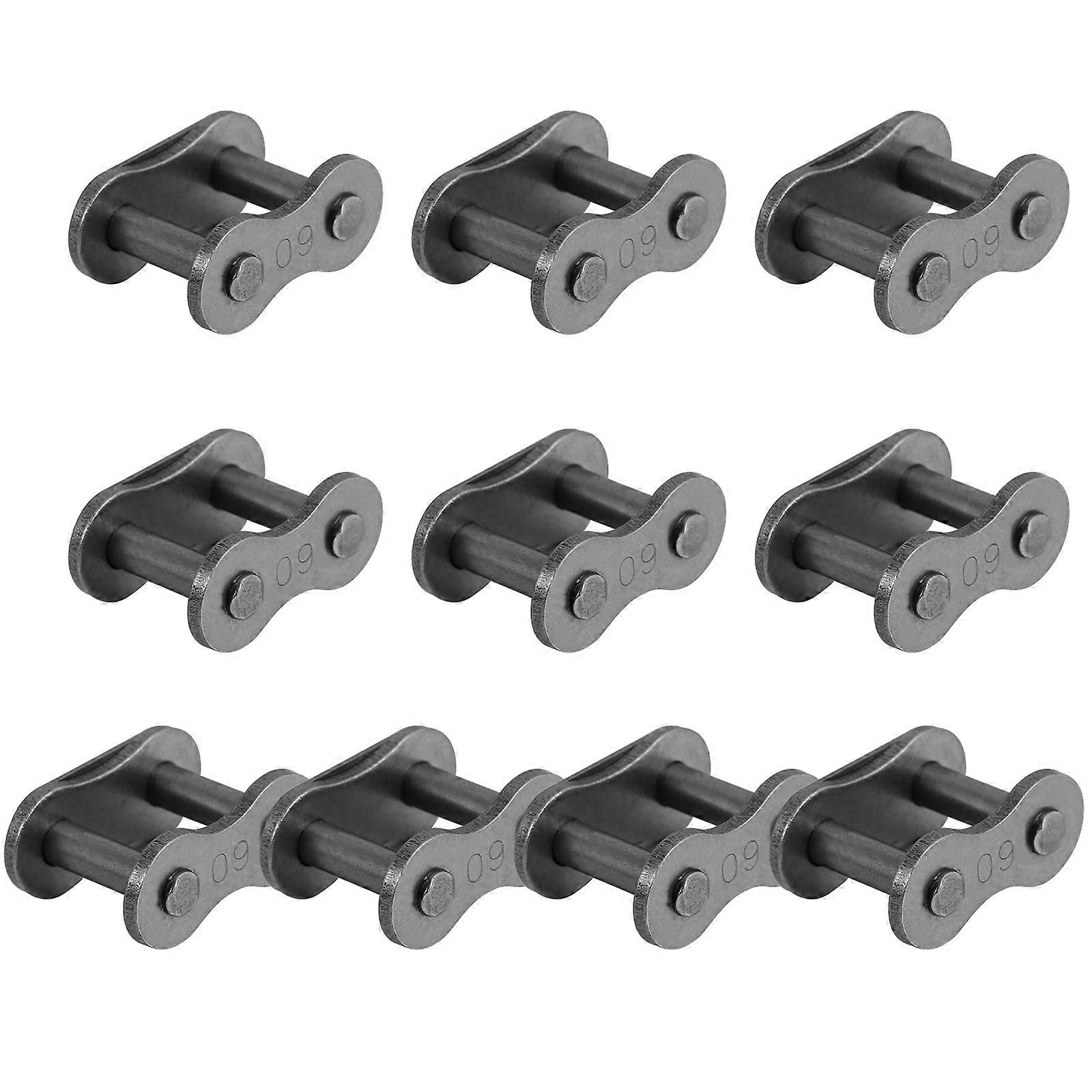 Alloy Steel Roller Chain Link Mechanical Assembly Engineers 3.5X1.5CM Joining 10Pcs