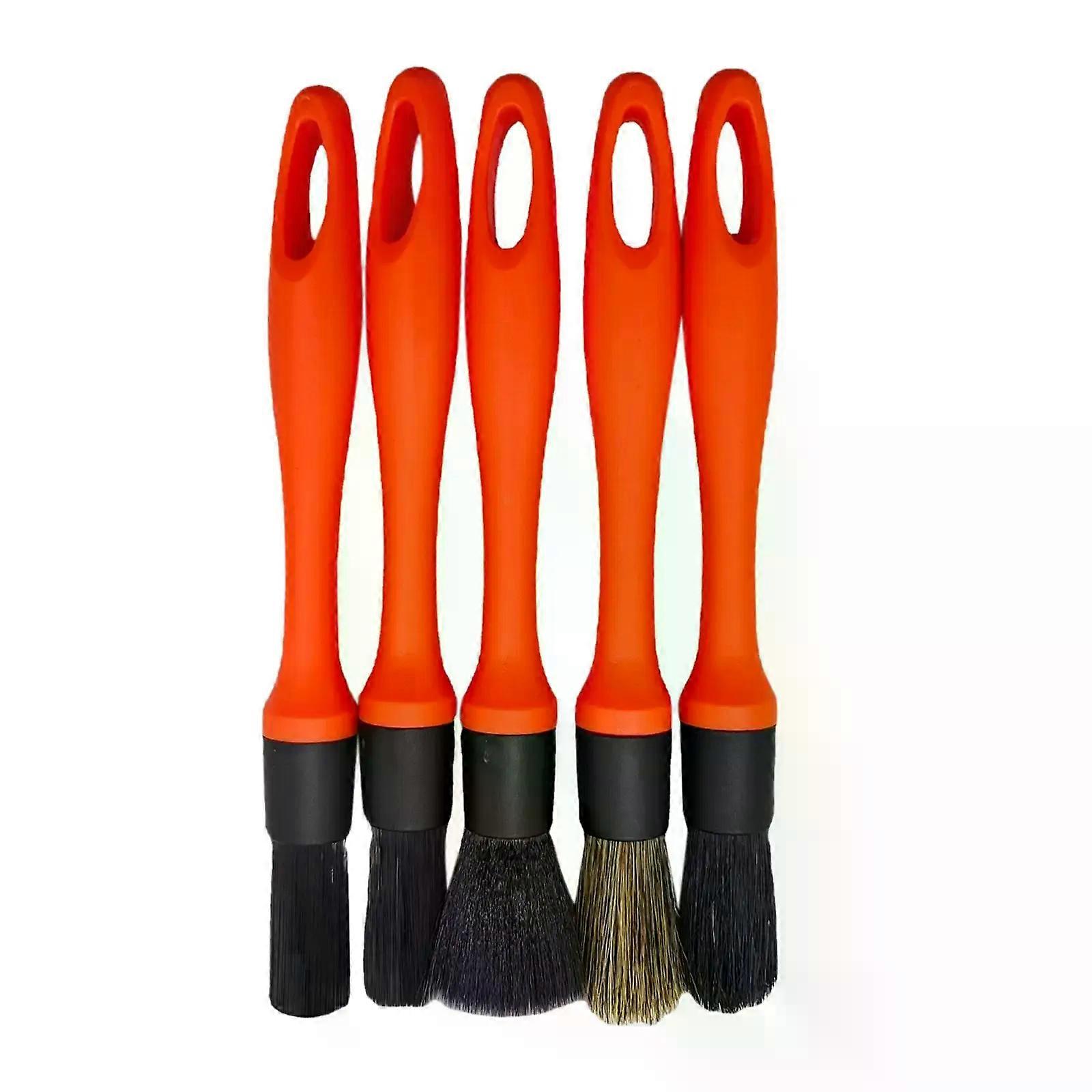 5x Auto Detailing Brushes Premium for Dashboard Vehicle Cleaning Engine