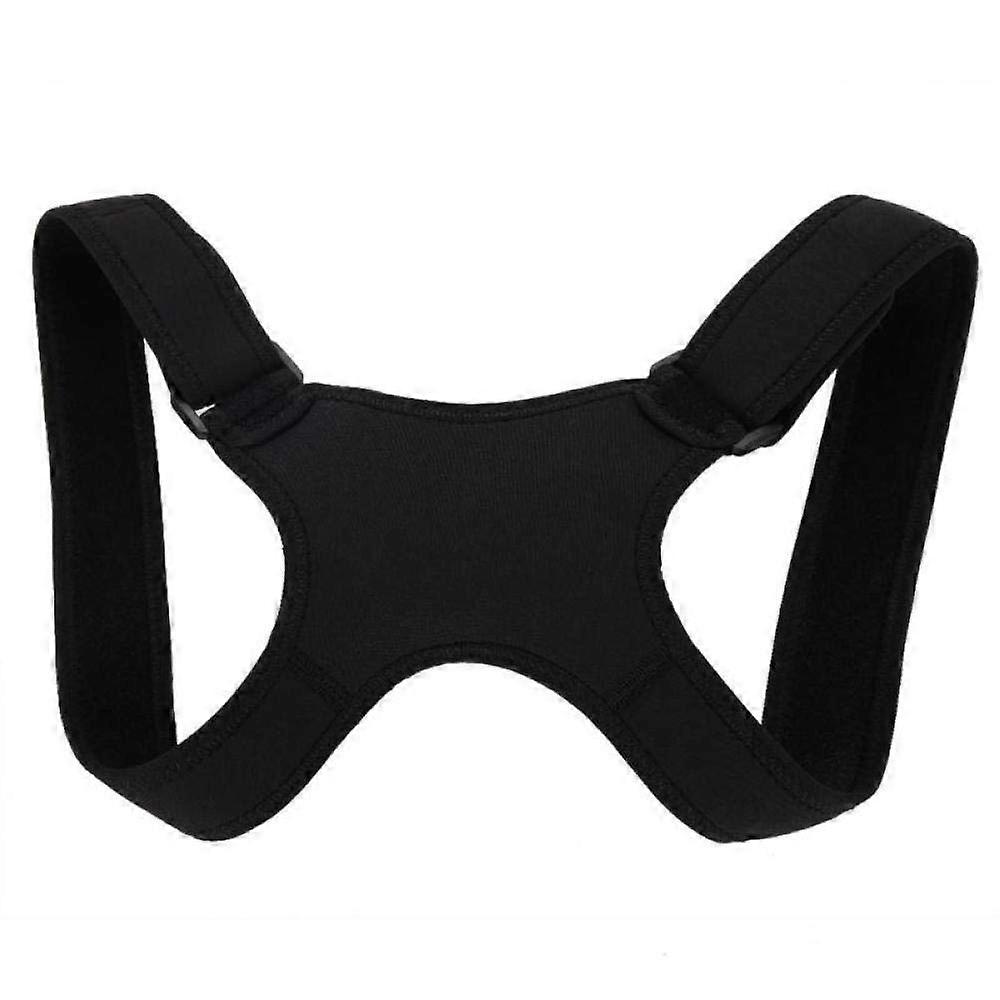 Posture Corrector Back Support, Adjustable Spinal Alignment Belt for Neck and Shoulder Pain Relief, Black, Corset Design